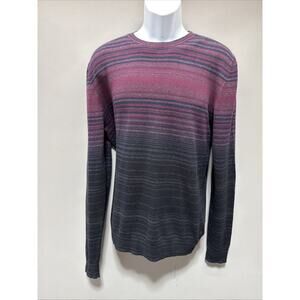 Mens Marc Anthony Ombre Cashmere Merino Wool Cotton Crew Neck Sweater Size XL